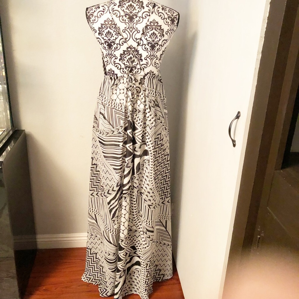 Leshop Chiffon Maxi Sundress Dress NWT - Picture 3 of 7